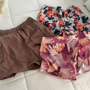 Columbia Women's Athletic Shorts - Brown, Red, Pink